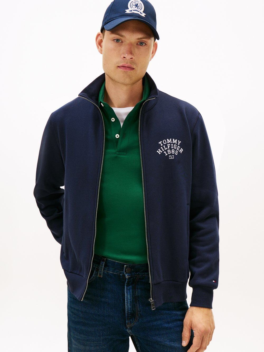 Tommy Hilfiger Bluza męska Mężczyźni Bawełna niebieski, XXL