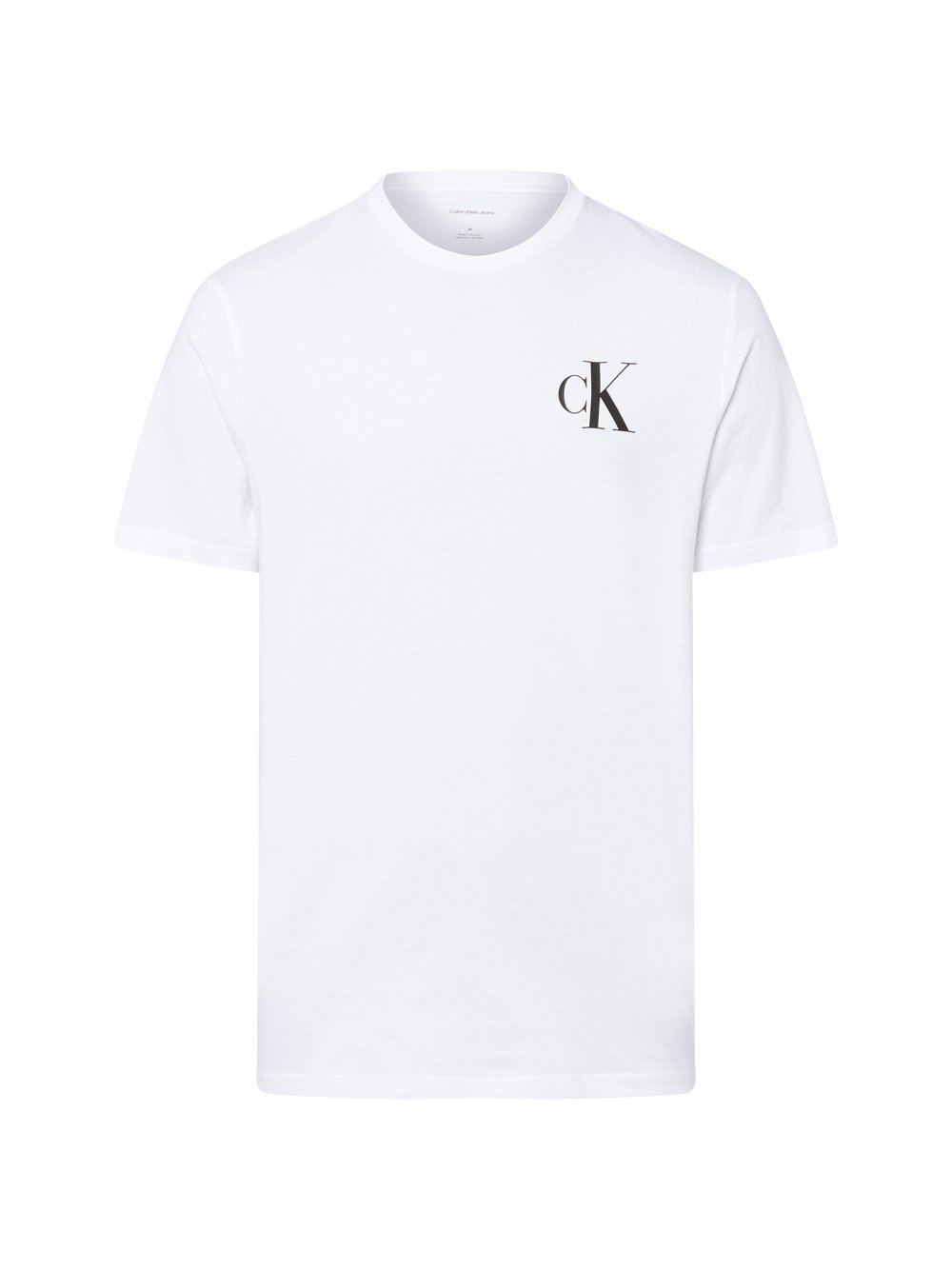 Calvin Klein Jeans Koszulka męska Mężczyźni Dżersej biały, S