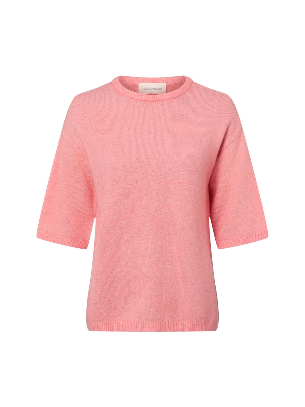 Msch Copenhagen Damski sweter z dzianiny z zawartością alpaki - MSCHKellsey Algeria Kobiety różowy, L/XL