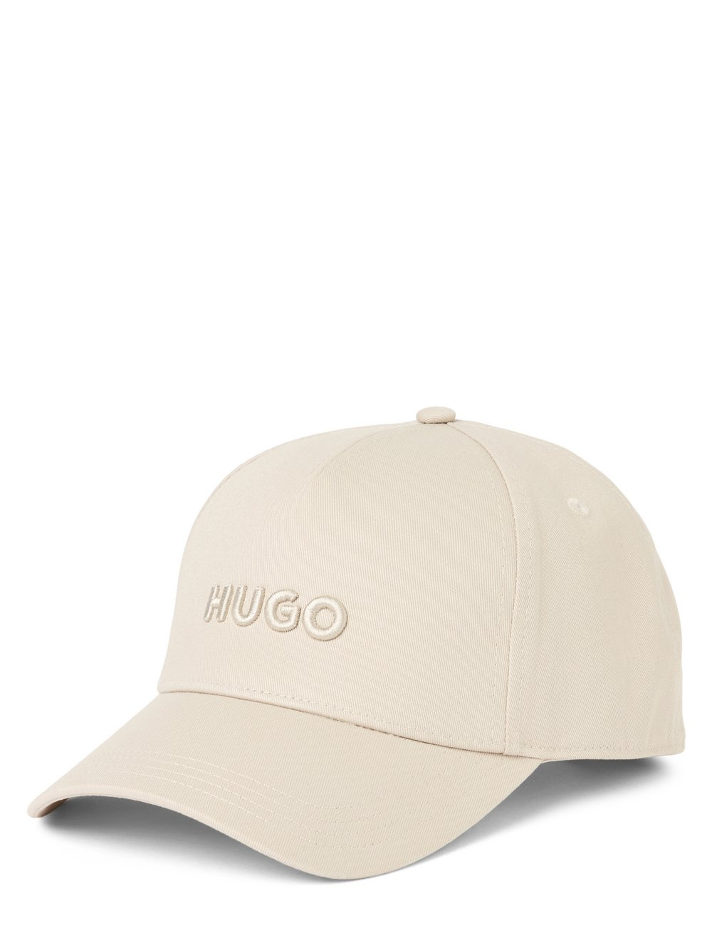 HUGO Męska czapka z daszkiem - Jude Mężczyźni Bawełna beżowy, ONE SIZE