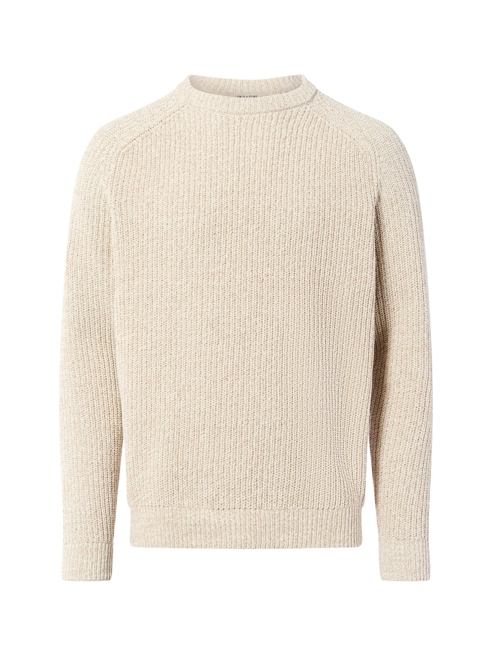 Only&Sons Męski sweter z dzianiny - ONSJoin Mężczyźni beżowy|biały, XXL