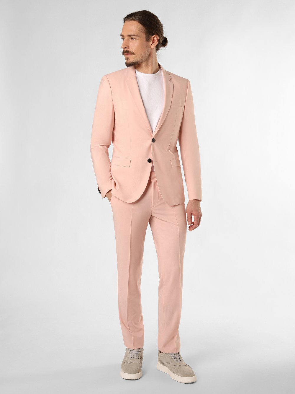 HUGO Męski garnitur - Arti/Hesten232X Mężczyźni Super Slim Fit Sztuczne włókno różowy, 102