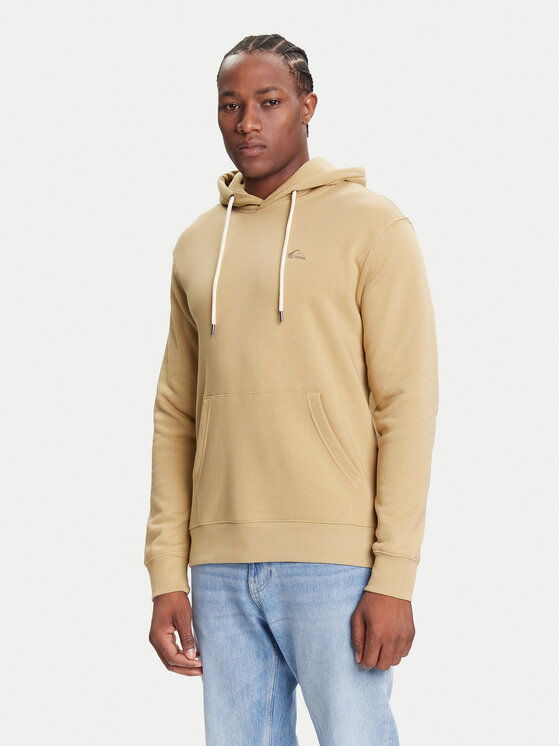 Quiksilver Bluza Salt Water Hoodie EQYFT05159 Beżowy Regular Fit