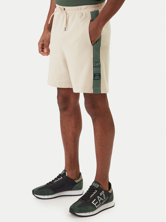EA7 Emporio Armani Szorty sportowe 7M001501 AF12660 Beżowy Regular Fit