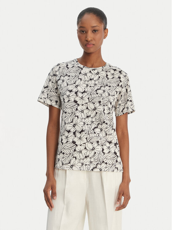 Weekend Max Mara T-Shirt Bussola 2615971022 Czarny Regular Fit