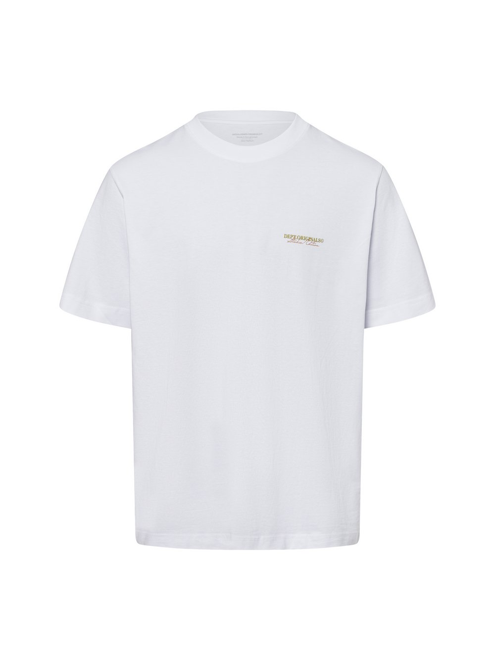 Jack & Jones Koszulka męska - Jorislington Mężczyźni Bawełna biały, XXL