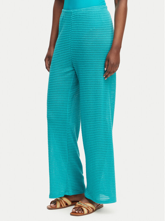 Ysabel Mora Spodnie materiałowe 86269 Turkusowy Loose Fit