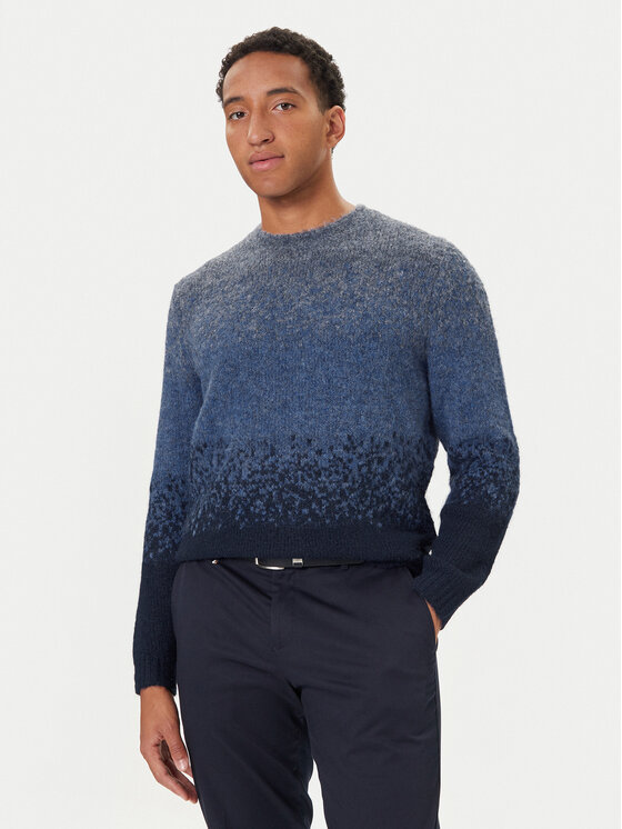 Guess Sweter M5BR39 Z0932 Niebieski Regular Fit
