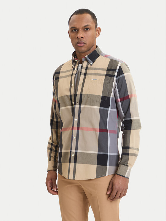Barbour Koszula Harris MSH5071TN31 Beżowy Tailored Fit