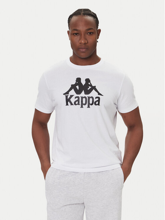 Kappa T-Shirt Authentic 361N6QW Biały Regular Fit