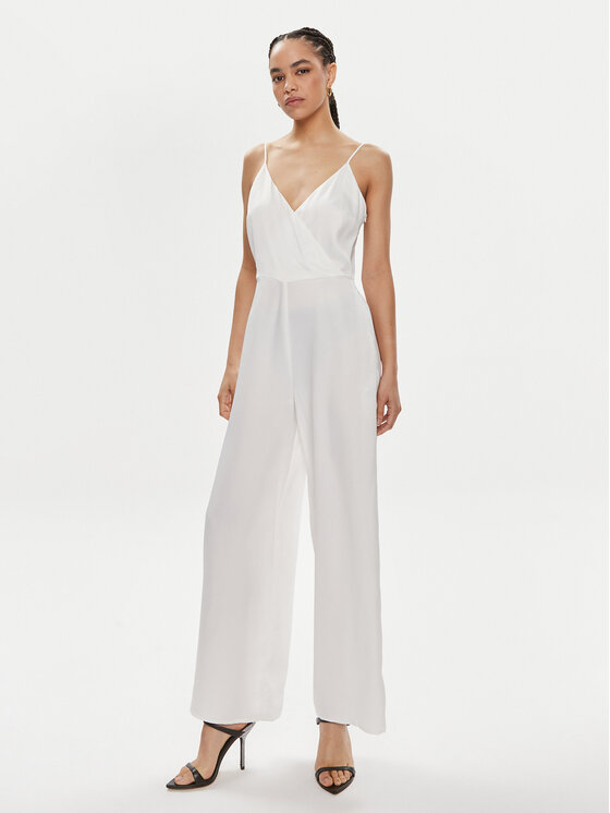 Vila Kombinezon Ellile 14099252 Biały Regular Fit
