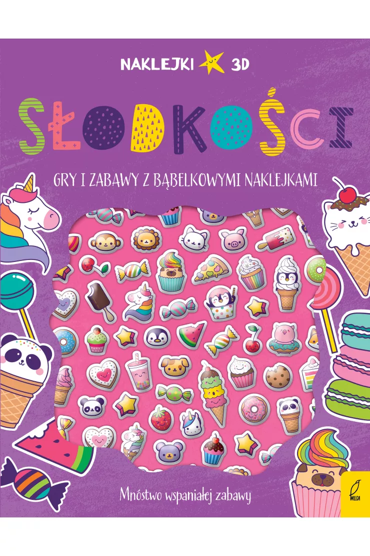 Wypukłe naklejki. Słodkości
