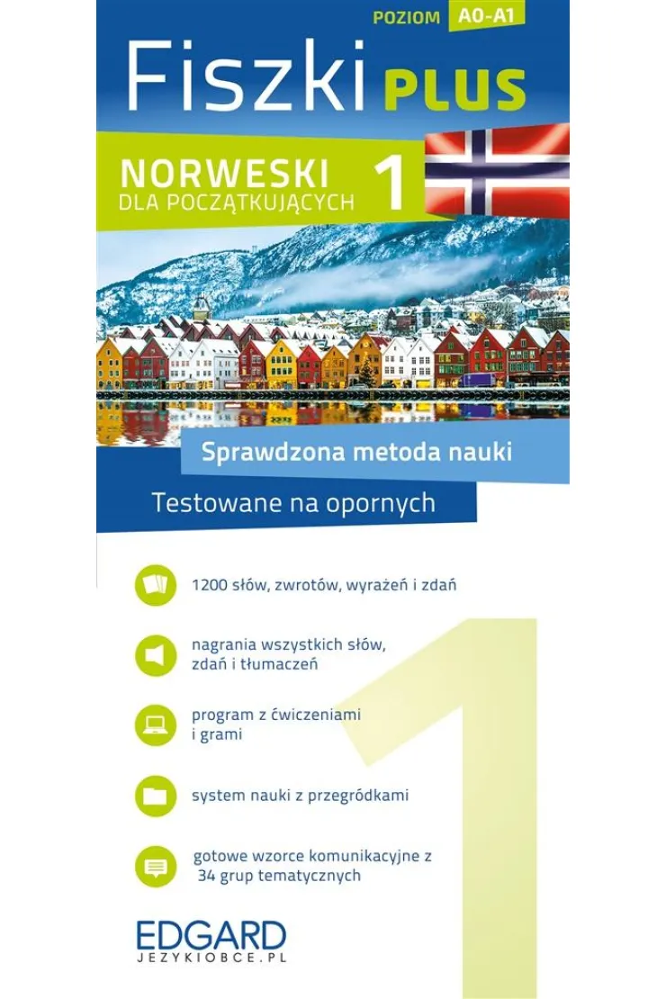Fiszki plus. Norweski dla początkujących. Poziom A0-A1