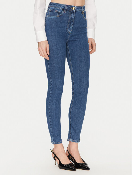 Elisabetta Franchi Jeansy PJ-86I-51E2-V320 Granatowy Regular Fit