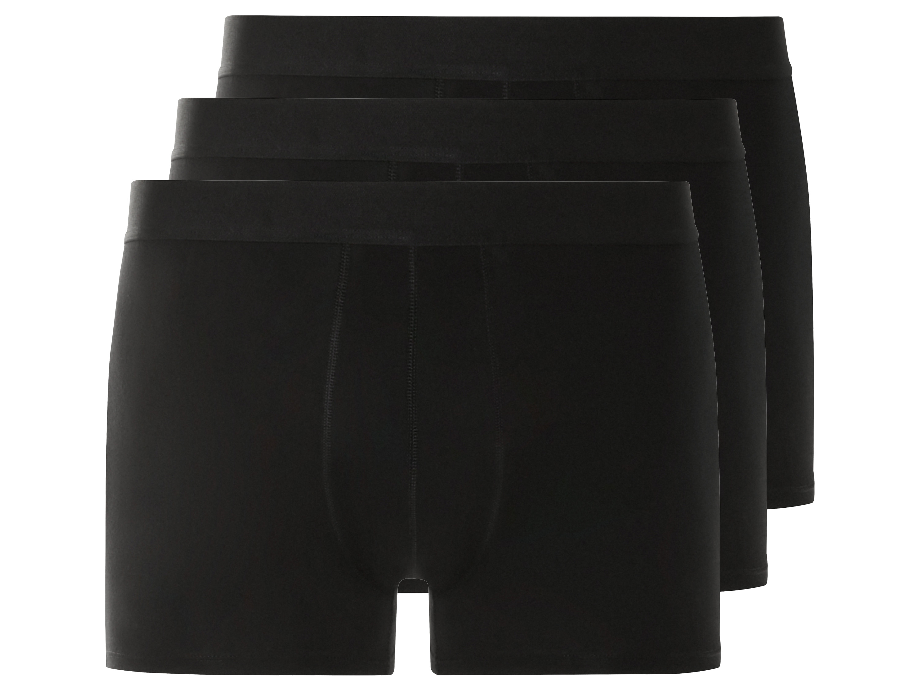 LIVERGY® Bokserki męskie z bawełny, 3 pary (Czarny, 8/XXL) miniaturka