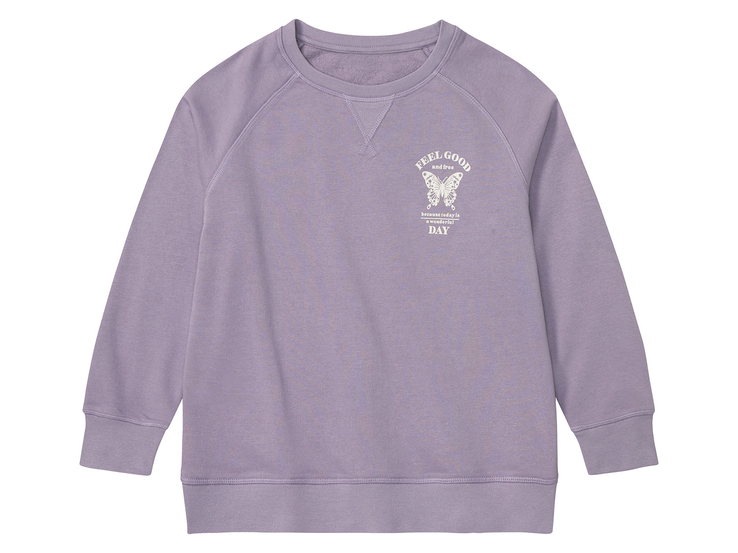 pepperts!® Bluza dziewczęca z bawełną organiczną (146/152, Fioletowy)