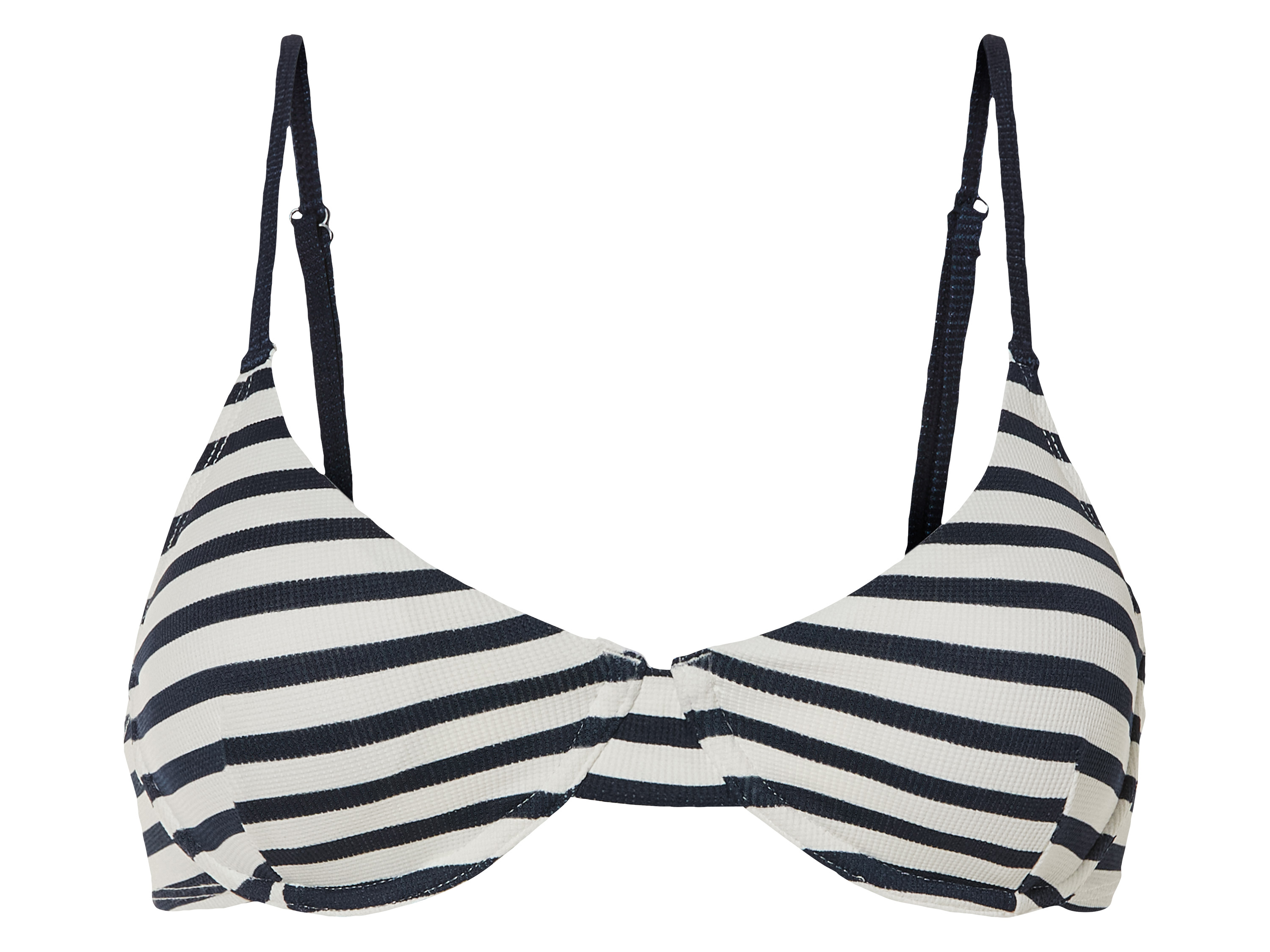 esmara® Góra od bikini z regulowanymi ramiączkami (36, W paski)