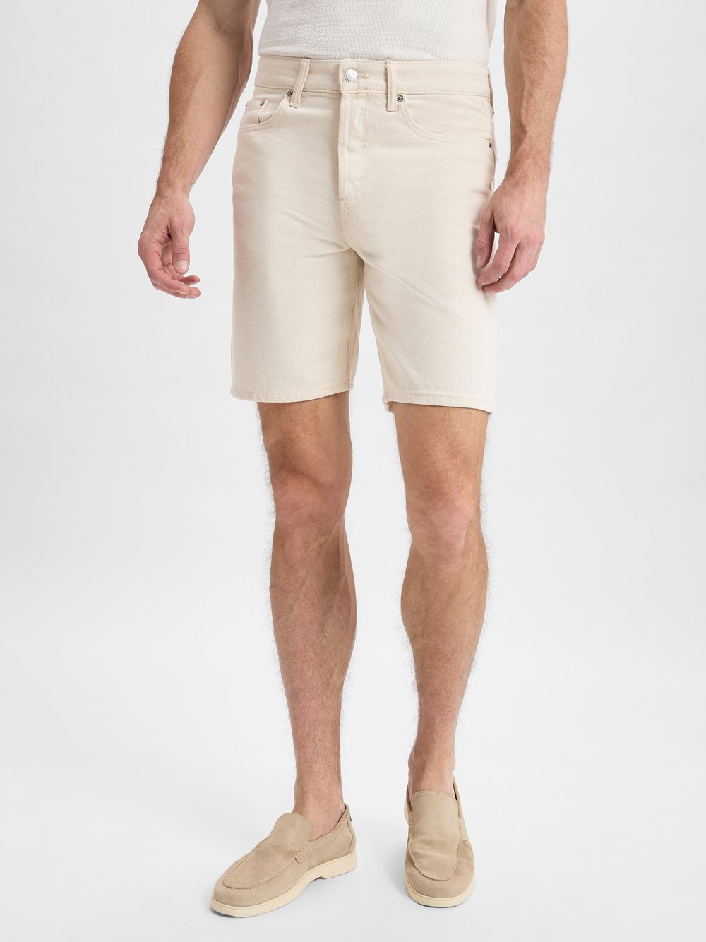 Only&Sons Męskie szorty dżinsowe Mężczyźni Bawełna beżowy, L