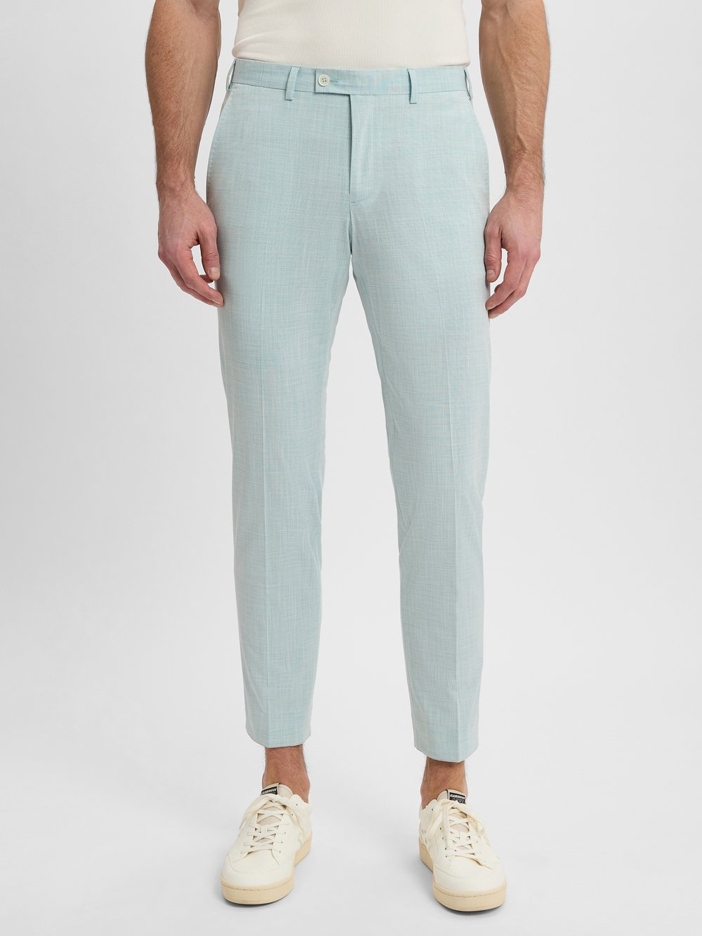 Finshley & Harding London Spodnie Mężczyźni Slim Fit Sztuczne włókno zielony, 52