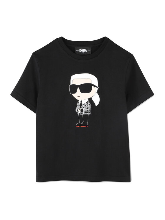 Karl Lagerfeld Kids T-Shirt Z30438 M Czarny Regular Fit