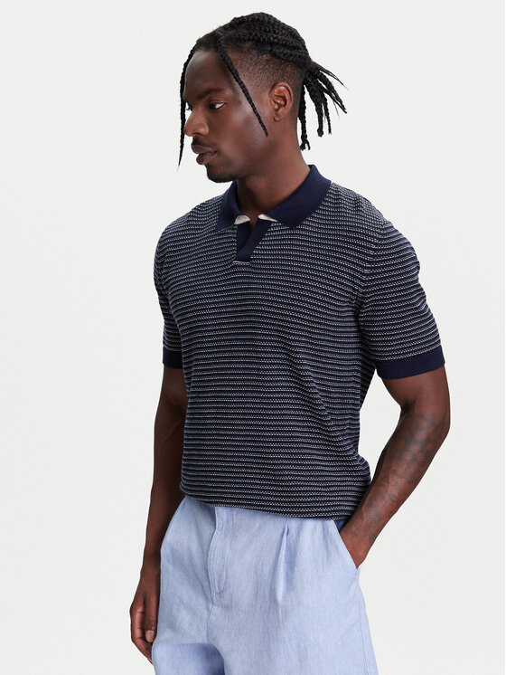United Colors Of Benetton Polo 1094K301J Granatowy Regular Fit