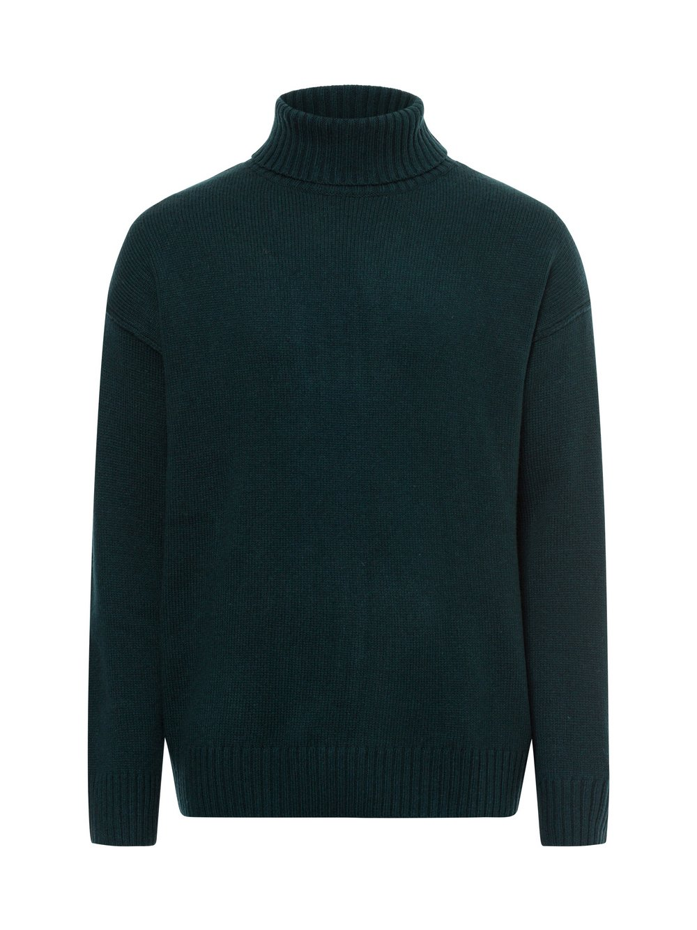 Finshley & Harding London Męski sweter z dzianiny z zawartością wełny Mężczyźni Wełna zielony|niebieski, XL