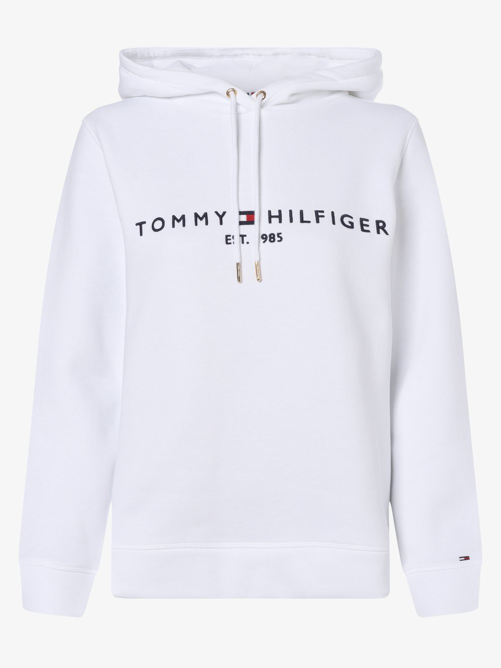 Tommy Hilfiger Damska bluza z kapturem Kobiety Materiał dresowy biały, XXL