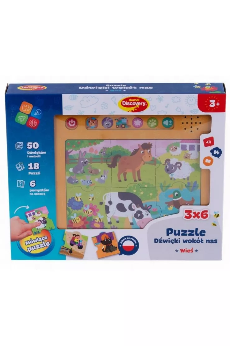 Puzzle dźwięki wokół nas - Wieś