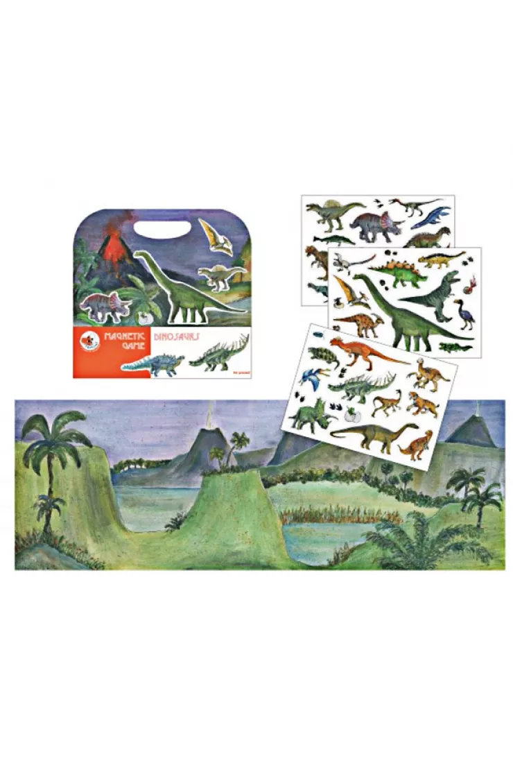 Układanka + Gra magnetyczna - Dinozaury