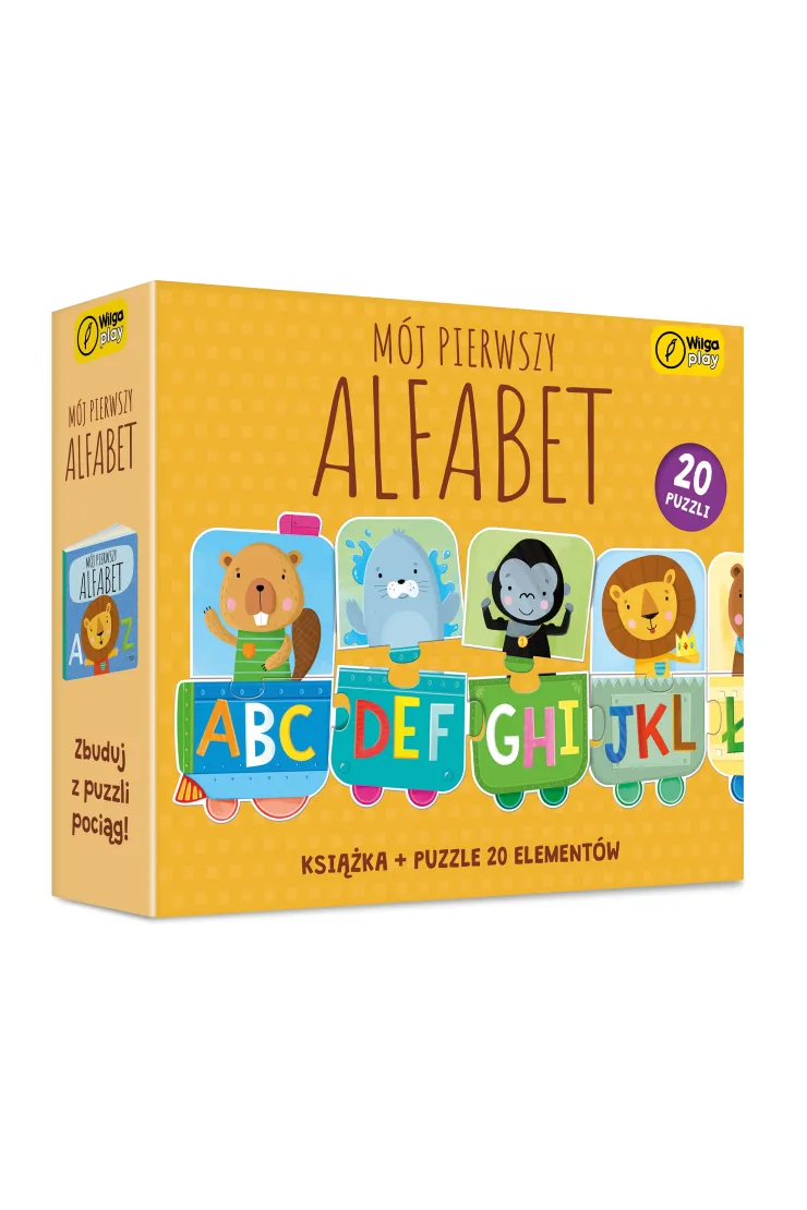 Puzzle 20 el. Mój pierwszy alfabet + książka