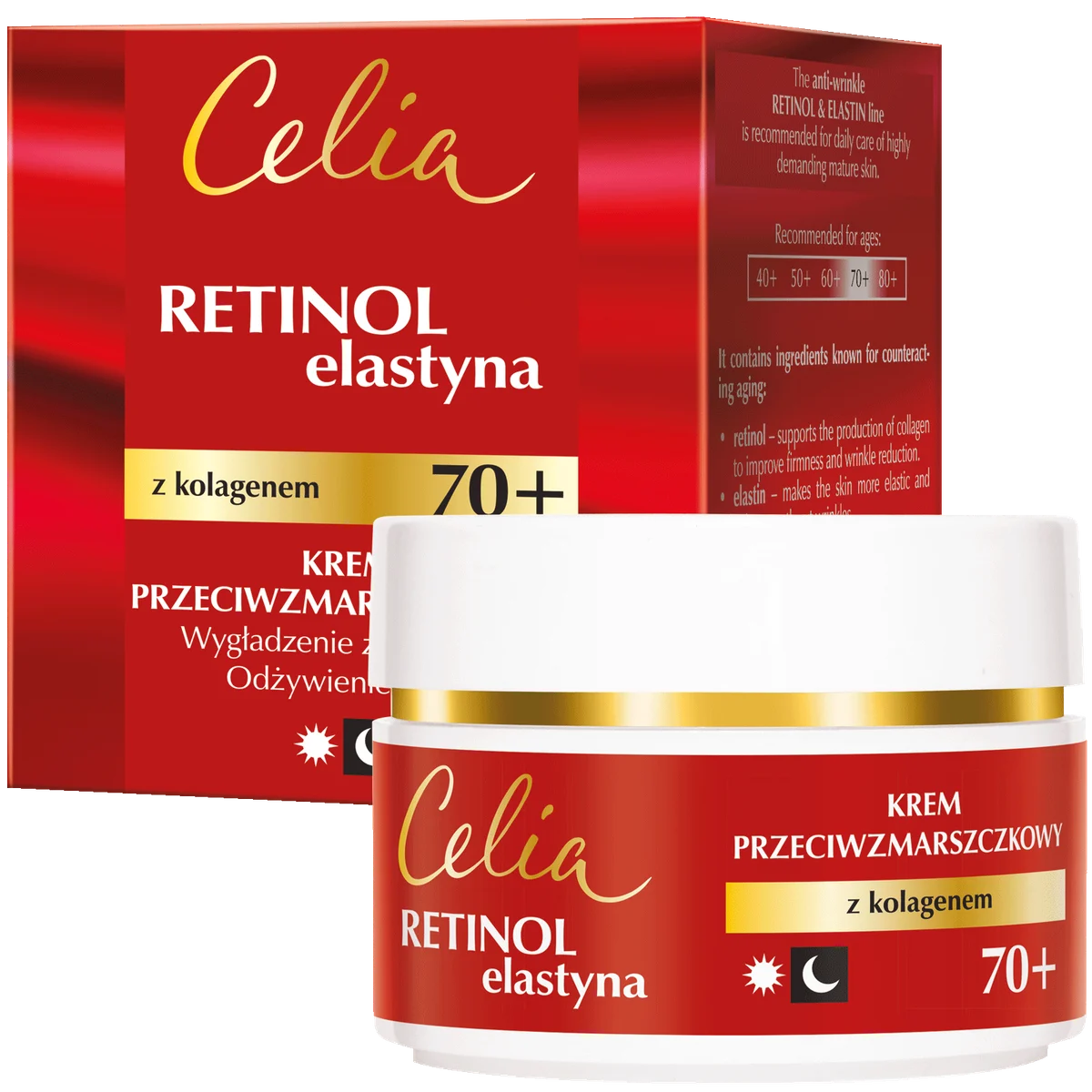 Celia krem przeciwzmarszczkowy z kolagenem na dzień i na noc 70+ 50 ml