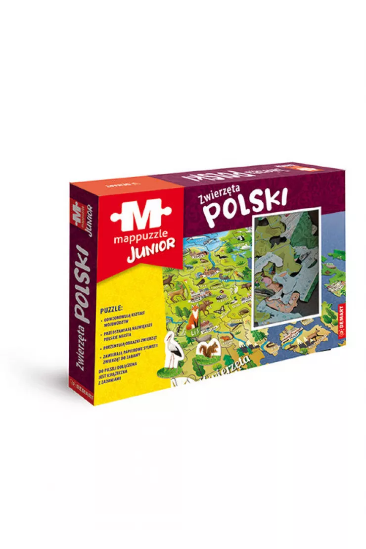 Mappuzzle Junior Zwierzęta Polski