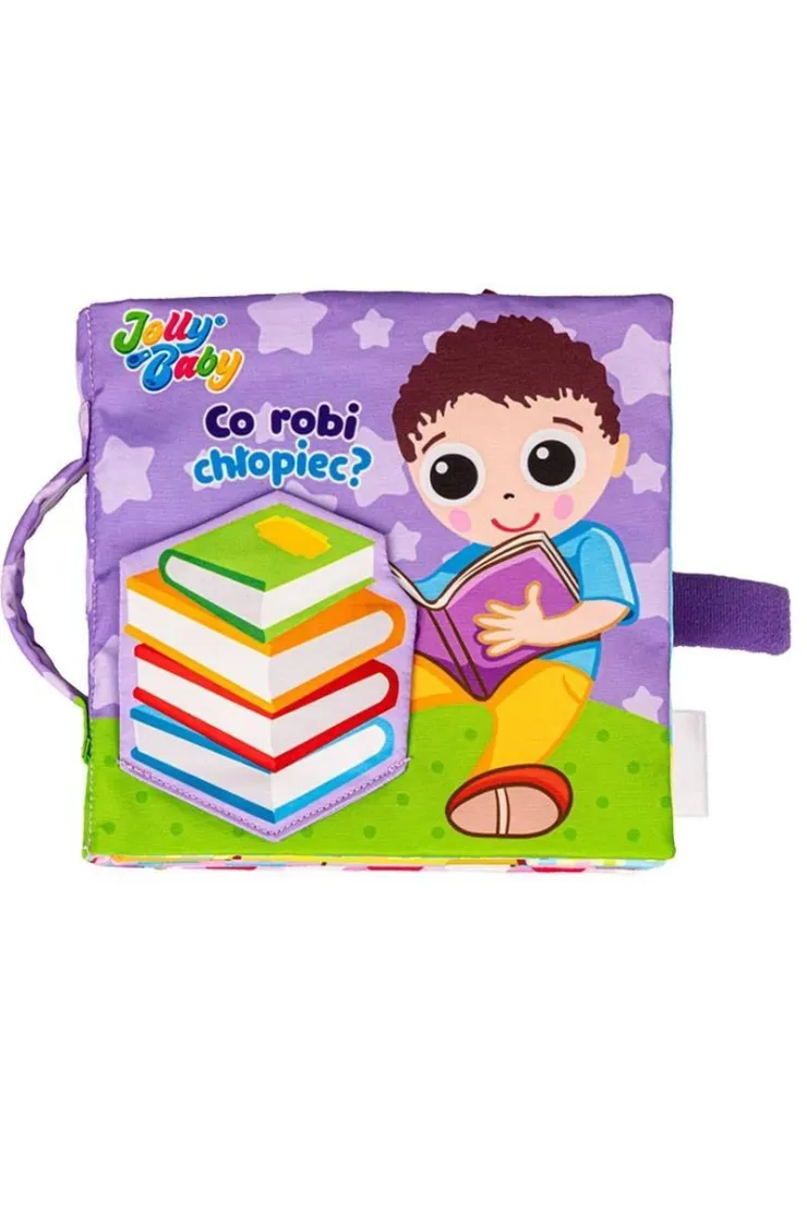 Co robi chłopiec? Książeczka sensoryczna