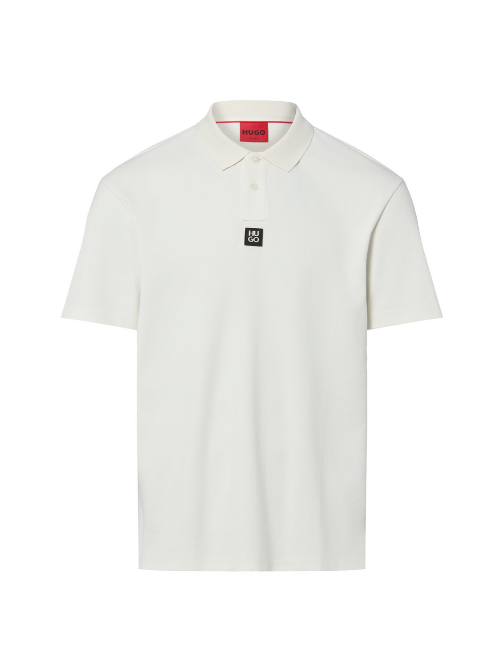 HUGO Męska koszulka polo - Deabono Mężczyźni Bawełna (100%) biały, S