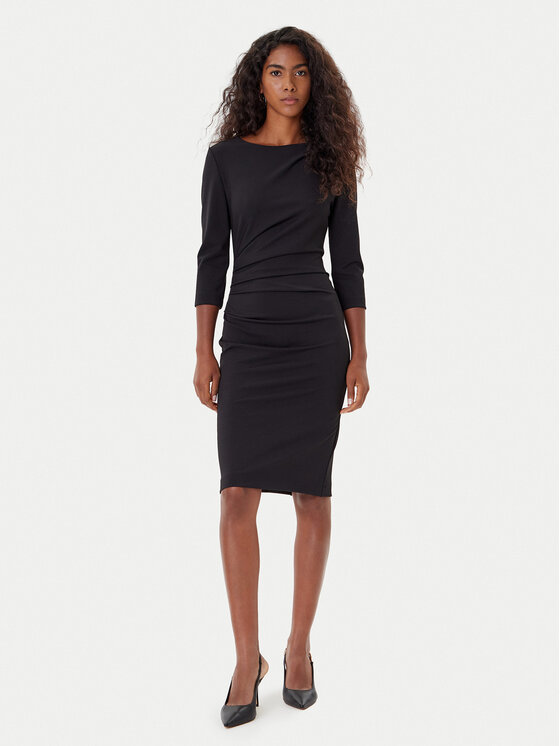 Rinascimento Sukienka koktajlowa CFC0126154003 Czarny Slim Fit