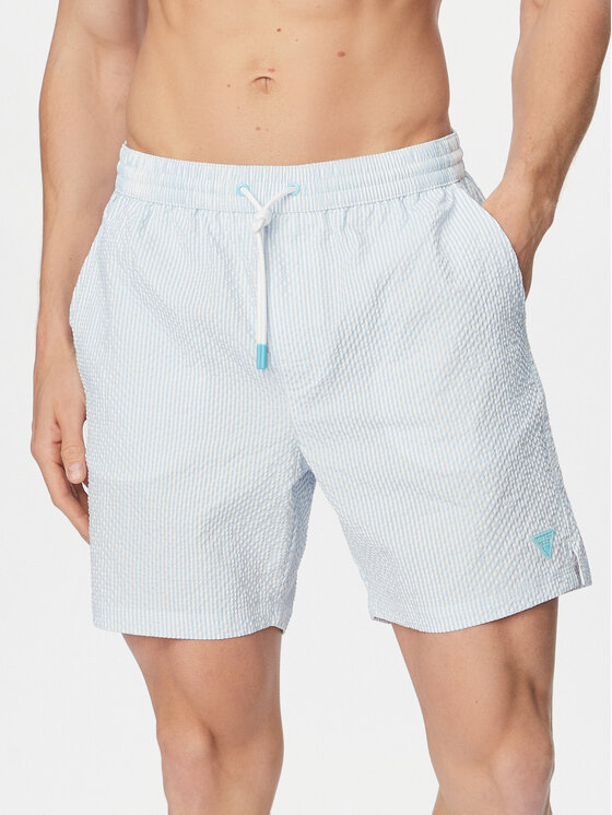 Guess Szorty kąpielowe F6GT11 WN342 Niebieski jasny Regular Fit