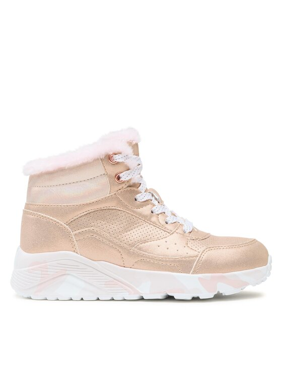 Skechers Sneakersy Uno Lite Camo Dazzle 310485L/GDPK Złoty
