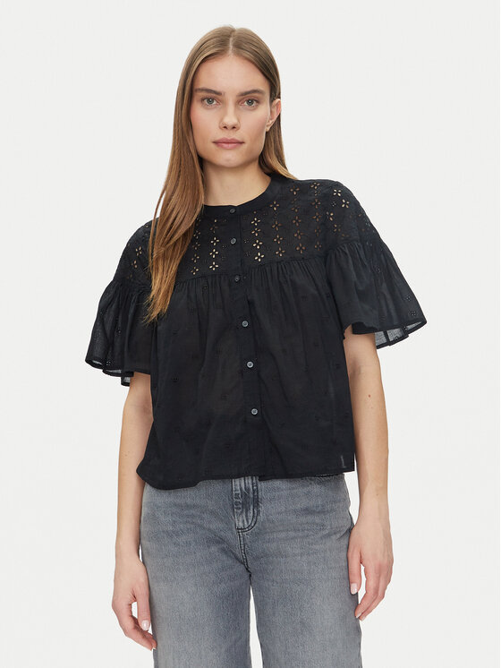 Gap Koszula 728755-00 Czarny Regular Fit