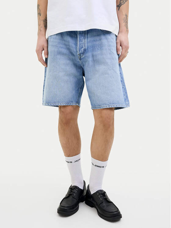 Jack & Jones Szorty jeansowe Tony 12269533 Niebieski Loose Fit