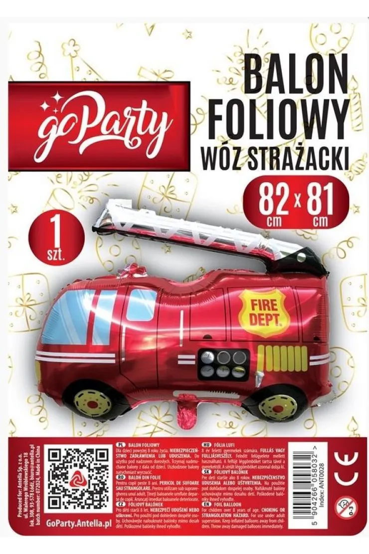 Balon foliowy Wóz strażacki
