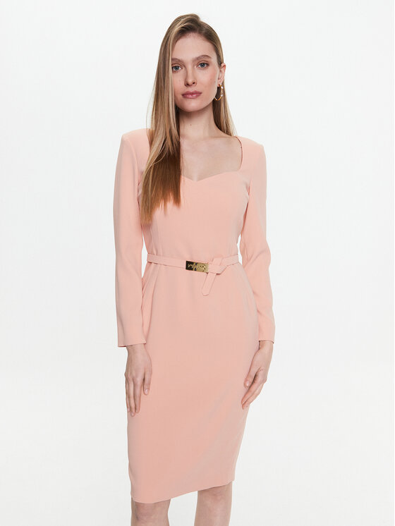 Pinko Sukienka koktajlowa Mendosa 100559 7624 Różowy Regular Fit