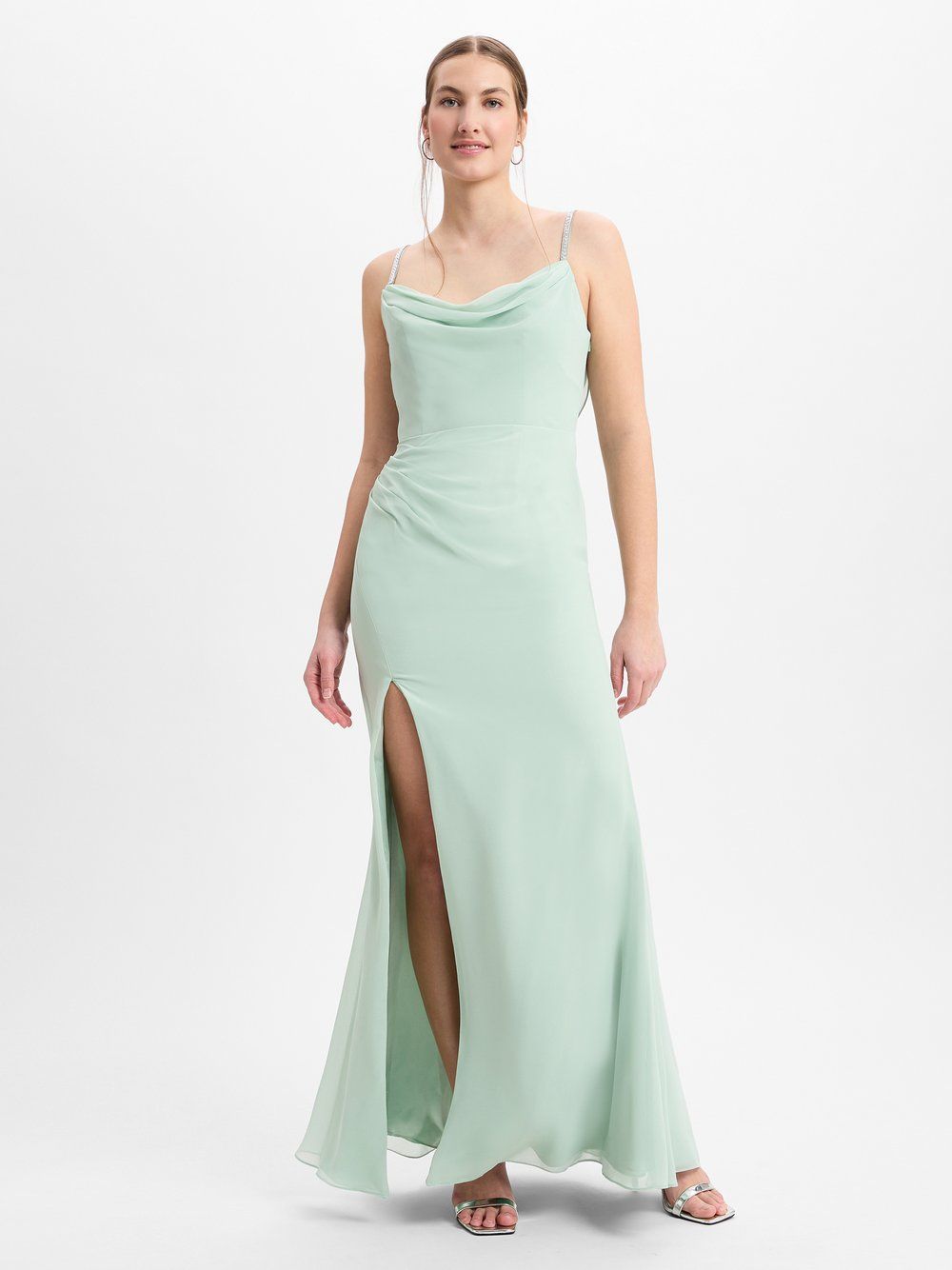 Luxuar Fashion Damska sukienka wieczorowa Kobiety zielony, 40