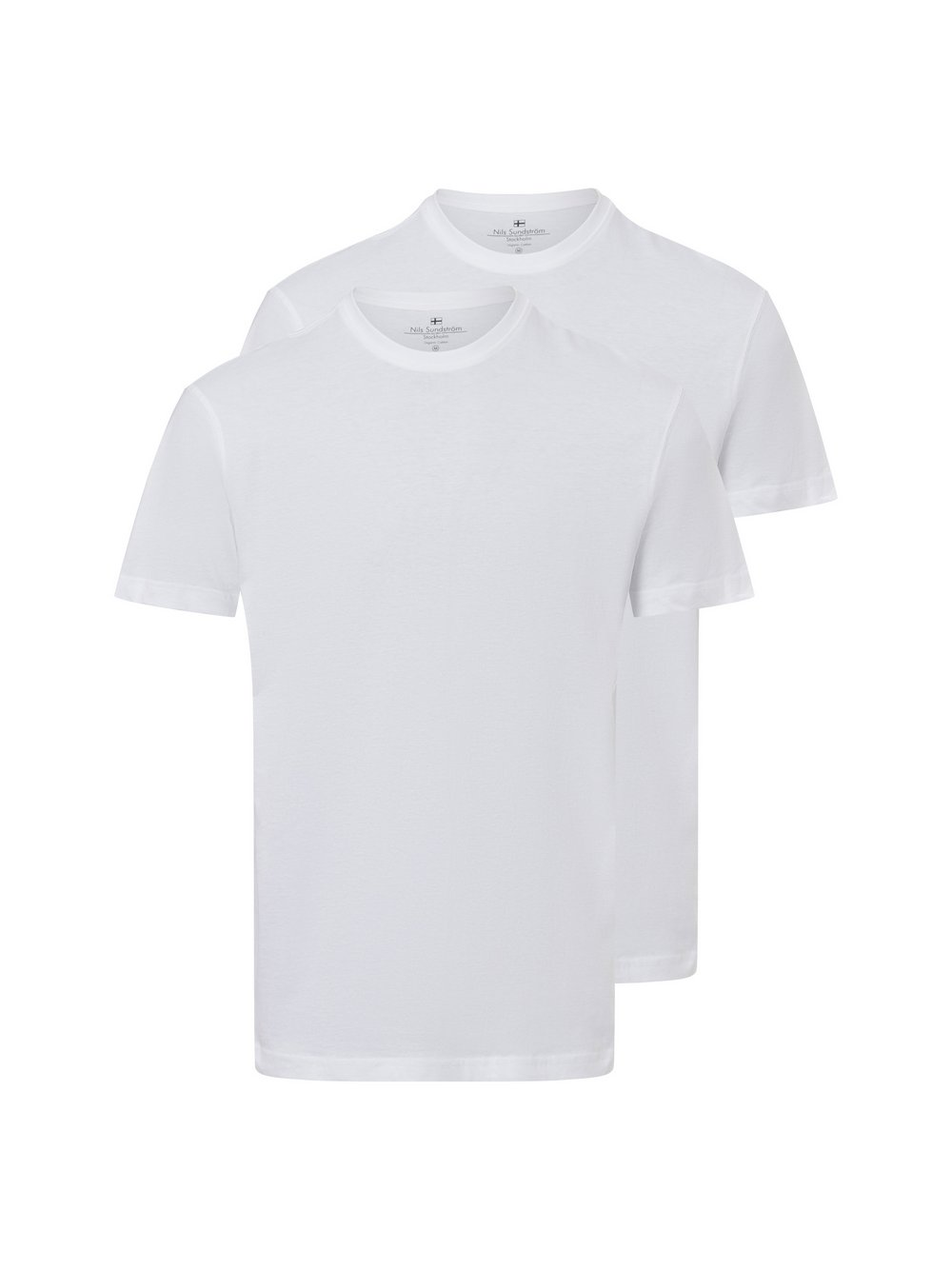 Nils Sundström T-shirt w 2-paku Mężczyźni Bawełna biały, XXL