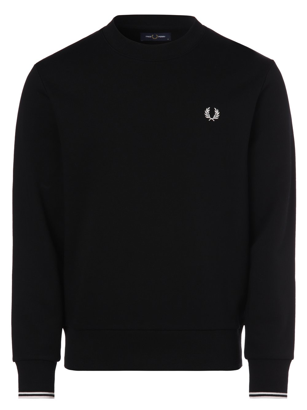 Fred Perry Męska bluza nierozpinana Mężczyźni czarny, XXL