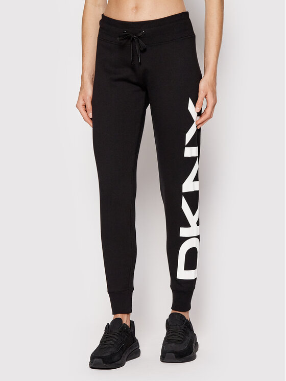 DKNY Sport Spodnie dresowe DP1P1947 Czarny Regular Fit