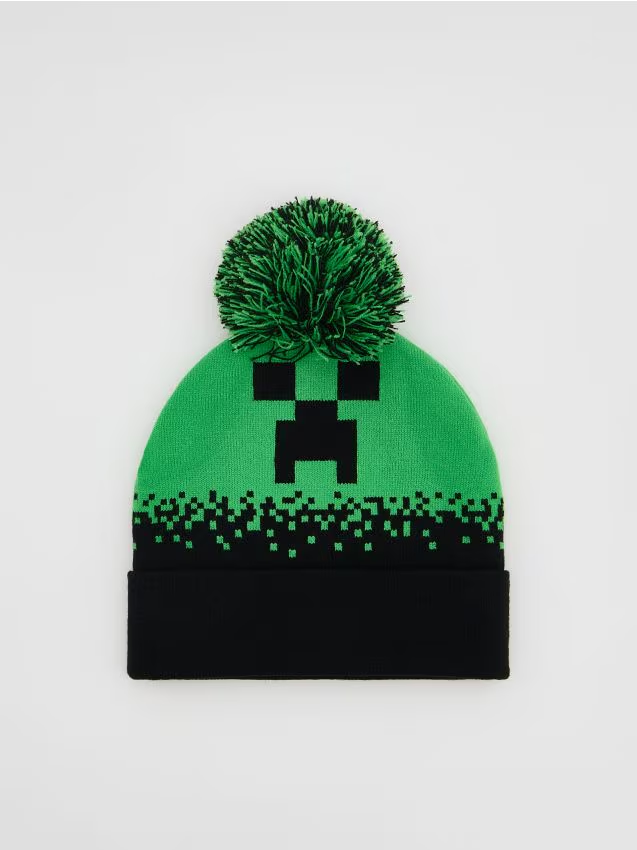 Reserved - Czapka Minecraft - czarny