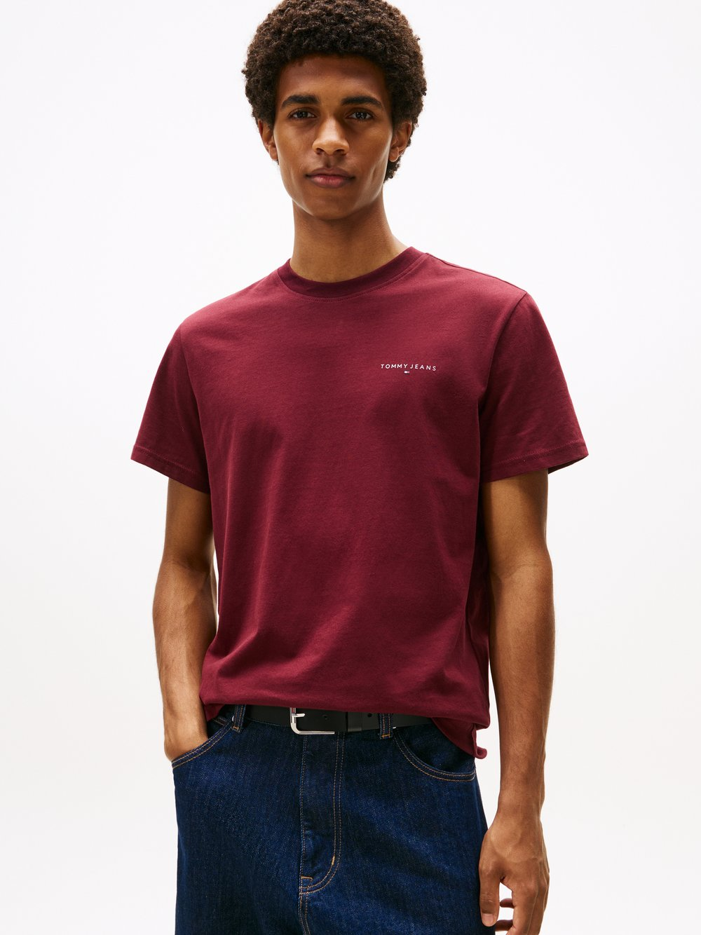 Tommy Jeans Koszulka damska Kobiety Bawełna czerwony, XL