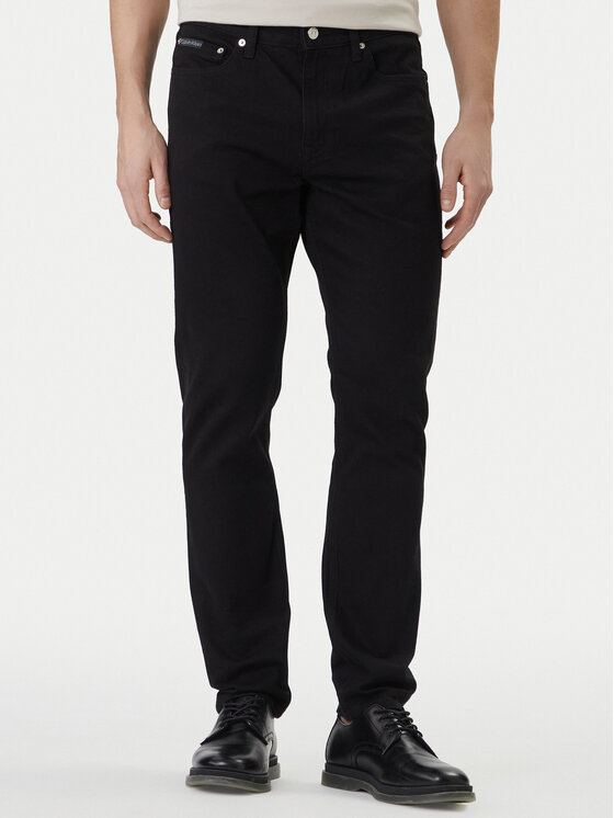 Calvin Klein Jeans Jeansy LV04RF740G Czarny Slim Taper Fit