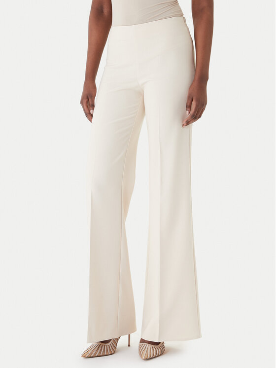 Rinascimento Spodnie palazzo CFC0127878003 Beżowy Wide Leg