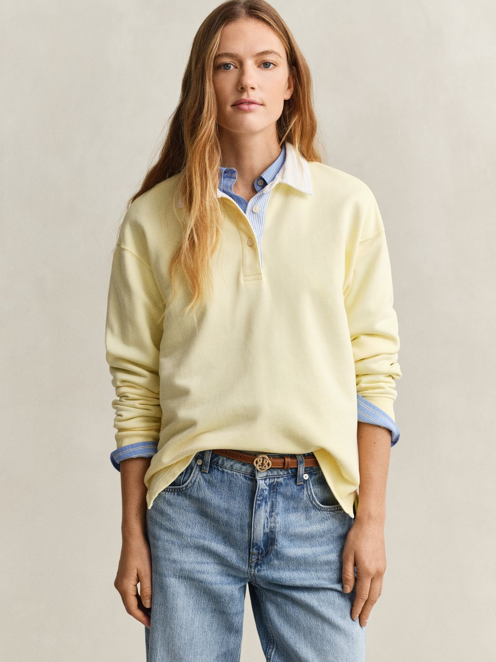 Gant Bluza damska Kobiety Bawełna żółty, S